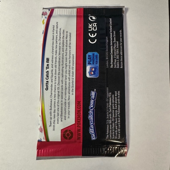 Pokémon 151 Booster Pack - SV: Scarlet & Violet 151 (MEW) - Picture 3 of 4